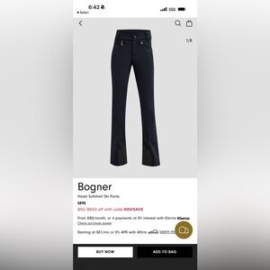 Bogner Haze Ski Pants Size 34/4